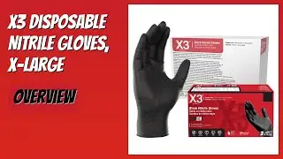 REVIEW (2026): X3 Disposable Nitrile Gloves, X-Large. Features