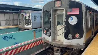 BMT Jamaica Line: R160,R179 (J) & (Z) Skip-Stop train action at 121st Street 