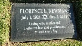 Actress Florence Stanley Grave Mount SInai Memorial Park Los Angeles, California, USA Nov 10, 2022
