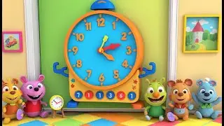 The Laughing Clock Hid Behind the Door ⏰😄 | 3D Animated Nursery Rhyme for Kids