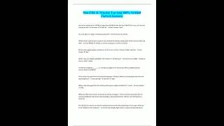 Non CDL IL Practice Test And 100 Verified Correct Answers2058