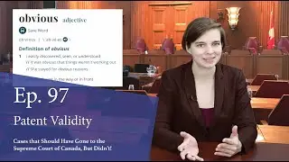 Patent Validity: Cases That Should Have Gone to the Supreme Court of Canada, But Didn&rsquo;t!