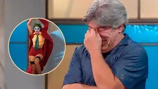Pachu Pe&ntilde;a no pudo contener la risa al presentar su dise&ntilde;o del Guas&oacute;n en Corte & Confecci&oacute;n Famosos