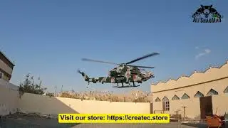 Falcon X450 Cobra Gunship Inspired 3d Printed RC Helicopter Camo Version Solid Hover