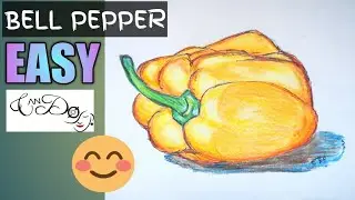 How To Draw A Bell Pepper Step By Step For Beginners | Easy Realistic Bell Pepper Drawing