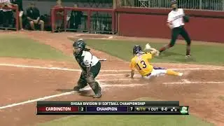 #SpanningtheNeed: #ChampionFlashes: Wild Softball Game into the final innings in State Championship