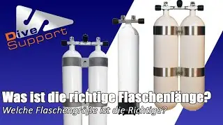 Was ist die richtige Flaschenl&auml;nge? Welche Flaschengr&ouml;&szlig;e ist die Richtige? Mono/Doppel | Divesupport