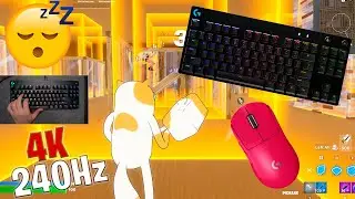 Logitech GPro ASMR 😴 Box Fight Gameplay 📦 Satisfying Keyboard Fortnite 4K 240 FPS 🏆