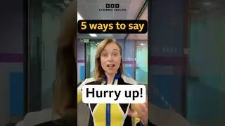 🫴🏼 5 ways to tell someone to hurry in English 🏃&zwj;♀️!