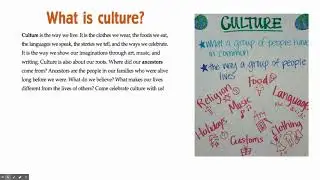 What is a culture? What is a tradition?