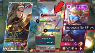 MENEGANGKAN! KETEMU TOP 9 SUPREME INDONESIA FREYA! TOP GLOBAL LANCELOT MUSERZA VS TOP FREYA - MLBB
