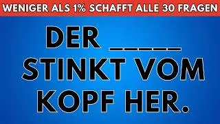 Das extrem SCHWERE Sprichw&ouml;rter Quiz 2026 📚🧐 | Kennst DU alle Sprichworte?