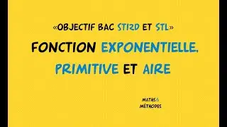 Objectif Bac STI2D et STL fonction exponentielle, primitive et aire