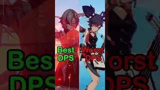 Best Vs Worst DPS Characters From Each Element! #genshinimpact #shorts #meta