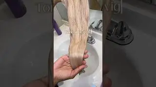 How to tone the yellow out of a 613 wig #blackgirlblondehair #613wig #howto #hairtutorial #blonde