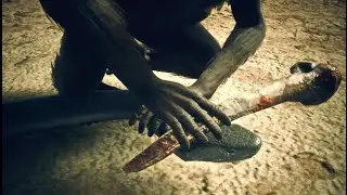 Apes Use Hard Bone to Attack All Animals  In Ancestors