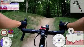 Gravel Bike on River Bends MTB Trail complete loop ride (video shortened)