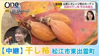 【中継】冬の風物詩 伝統の干し柿 ｜ 島根県松江市東出雲町