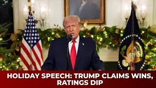 In holiday speech, Trump highlights victories amid sinking approval ratings| India Abroad
