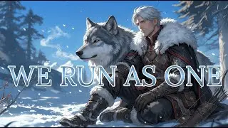 We Run as One | Upbeat Folk Pop Adventure - Man & Wolf Bond (Lyrics Video)