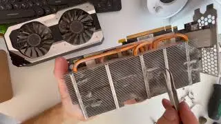 Dust cleaning Nvidia Palit 1060 6Gb,instructions on how to disassemble the video card