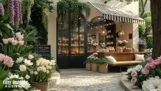 January Jazz Ambience 🌸 Cozy Outdoor Cafe Jazz for Stress Relief | Warm & Relaxing Jazz Music