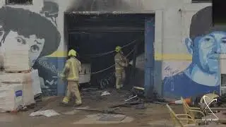 17 Aug 22. Fire Scene Images. 10 Fire Engines 🚒 Railway Arches Fire 🔥 Union Street, Southwark, SE1
