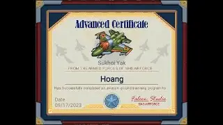 1945 Air Force Game: Sukhoi Yak Advanced Certificate