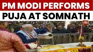 PM Modi Performs Puja At Somnath Temple, PM Plays Damru, Shows Devotion | India Today News
