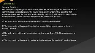 Wyoming Insurance Underwriting Exam Free Practice Questions