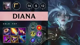 Diana Top vs Darius - VN Challenger Patch 25.10
