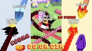 Snake Clash 🤖 Snake Boss Level Hard 1000000++ 🔥 Round 5 Snake io game #snakeclash #snakeiogame