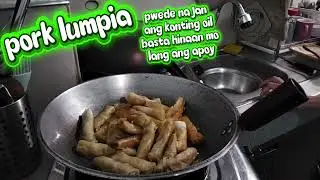 Pork lumpia /home style cooking /cooking tutorial /Meryenda tips