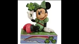 Disney Traditions Minnie Mouse Shamrock Personality Pose by Jim Shore Statue