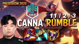 DK Canna RUMBLE vs GANGPLANK Top - KR Ranked