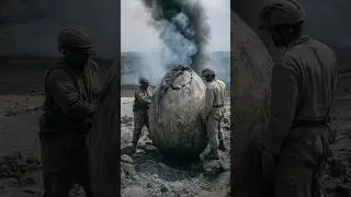 Giant Fossilized Egg Discovered Beneath Volcanic Ash!