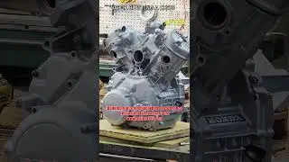Vapor Blasting an old CX500 engine case shines it right up better than new! #motorcycle #motorsport