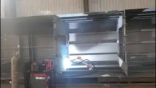 Robotic Welding for Main Girders of Large Port Cranes （2）#weldingcobot #cobot #cobotwelder