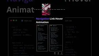 Navigation Link hover Animation #webdevelopment #javascript #webdesign #html5 #frontend #css3