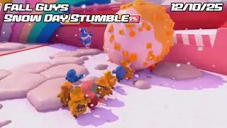 Jelly Beans in snow! /// Fall Guys (Snow Day Stumble)