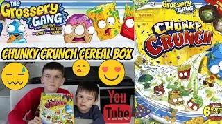 GROSSERY GANG chunky crunch cereal box