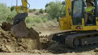 Topcon X-53 Create A Sloping Trench Design