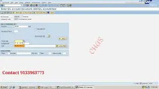 FB01 | GL Posting | FB01 General Ledger Posting in Telugu