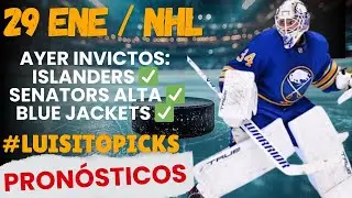 🔴 AYER INVICTOS DE 3-3 EN NHL🔥JUEVES 29 ENERO ​​🏒​​ PICKS DEL HOCKEY SOBRE HIELO