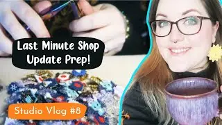 Last Minute Shop Update Prep! Beading Stitch Markers - Studio Vlog #8 &brvbar; The Corner of Craft