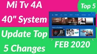 Mi Tv 4A 40 Inch Top 5 Changes After System Update | technoZee