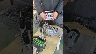 telescopic motor #crane #wireless #remote #control radio #Cranes Lifts #Manipulator #excavator #kit