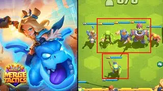 Four 3-star cards crashes the opponents - Merge Tactics | Clash Royale | Android Gaming |