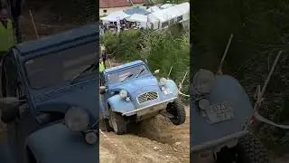 Citroen 2cv off roading uphill #citroen2cv  #2cv #citroen