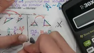 Pg 697 Big Ideas Textbook| Lesson 8.3 Proving Triangle Similarity by SSS and SAS| Ch. 8 Similarity